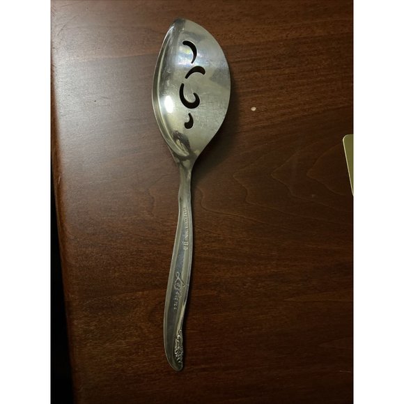 Vintage Wm Rogers Bros 1847 LEILANI Silverplate Pie Cake Server Monogram - Picture 5 of 11